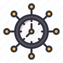 clock, time, hour, watch, network, server, sharing