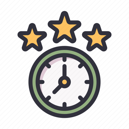 Clock, time, hour, watch, star icon - Download on Iconfinder