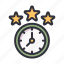 clock, time, hour, watch, star 