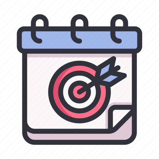 Calendar, date, planner, schedule, target, goal, archer icon - Download on Iconfinder