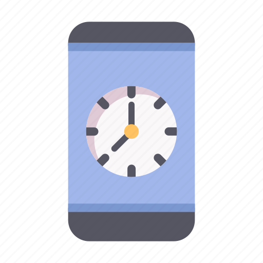 Clock, time, hour, watch, smartphone, phone, alarm icon - Download on Iconfinder