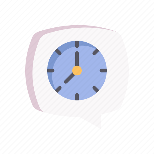 Clock, time, hour, watch, chat, message icon - Download on Iconfinder