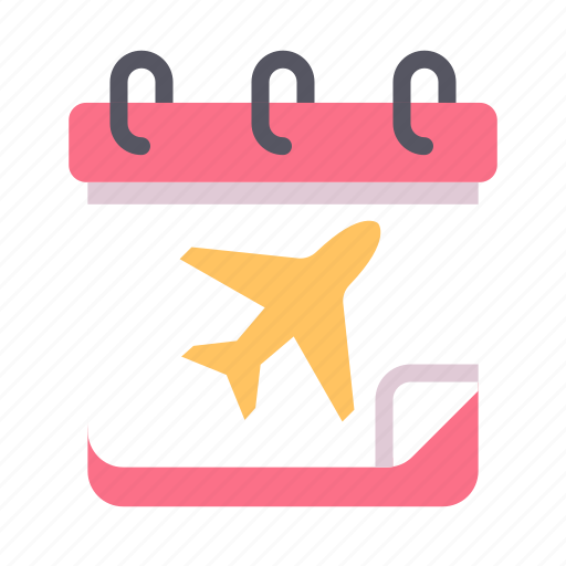 Calendar, date, planner, schedule, flight, plane icon - Download on Iconfinder