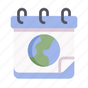 calendar, date, schedule, cake, earth, save, ecology