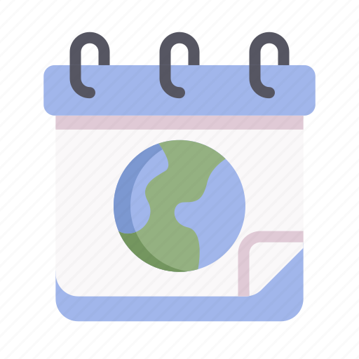 Calendar, date, schedule, cake, earth, save, ecology icon - Download on Iconfinder