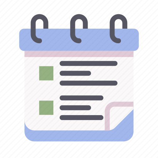 Calendar, date, planner, schedule, list, checklist, clipboard icon - Download on Iconfinder