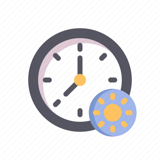 Clock, time, hour, watch, sun, morning, wake up icon - Download on Iconfinder