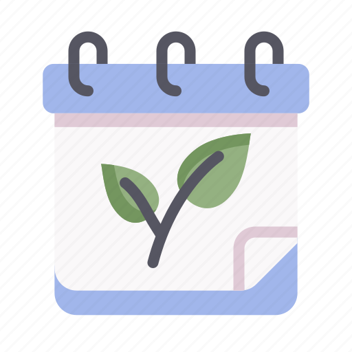 Calendar, date, planner, schedule, spring, leaf, season icon - Download on Iconfinder
