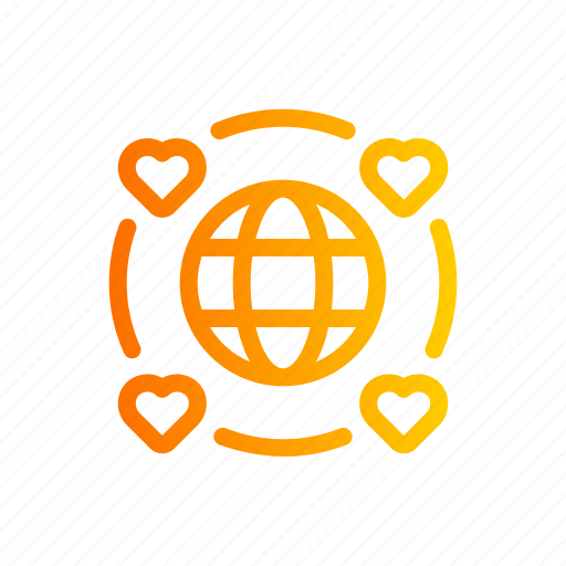 Connection, dating, app, love, heart, world icon - Download on Iconfinder