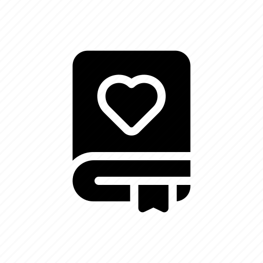 Diary, heart, agenda, notebook, love icon - Download on Iconfinder
