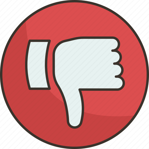 Dislike, unlike, bad, negative, social icon - Download on Iconfinder
