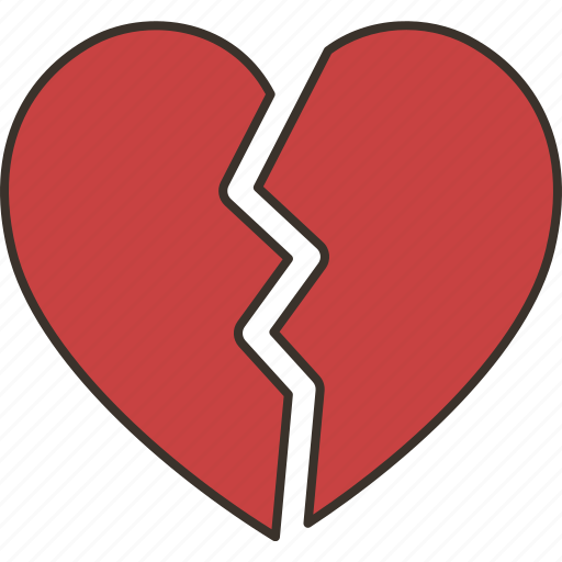 Heart, broken, hurt, sad, failure icon - Download on Iconfinder