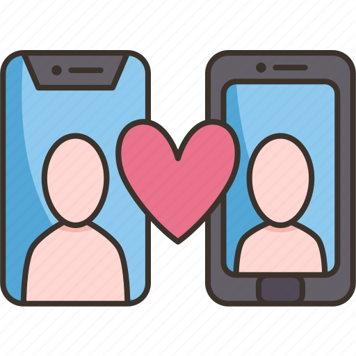 Love, couple, dating, online, mobile icon - Download on Iconfinder