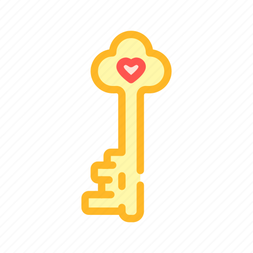 Broken, dating, heart, key, loving, romantic icon - Download on Iconfinder
