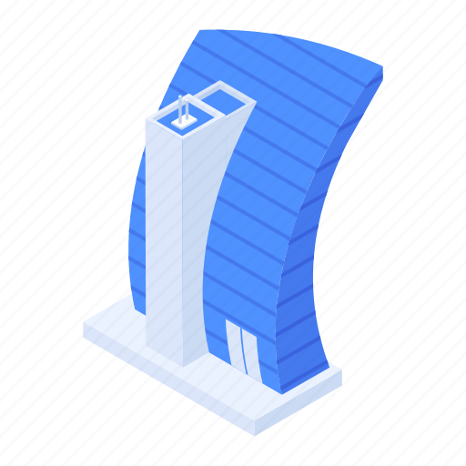 Business tower, office tower, tower, skyscraper building, corporate building icon - Download on Iconfinder