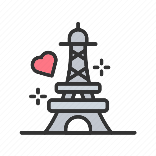 Eiffel tower, france, couple, love birds, romantic, photography, fun icon - Download on Iconfinder