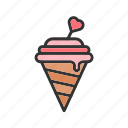 ice cream cones, cone, desserts, sweet, ice cream sundae, gelato, ice cream scope, food