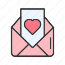 love letter, heart, envelope, card, mail, romance, greeting, valentine&#x27;s day