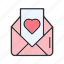 love letter, heart, envelope, card, mail, romance, greeting, valentine&#x27;s day 