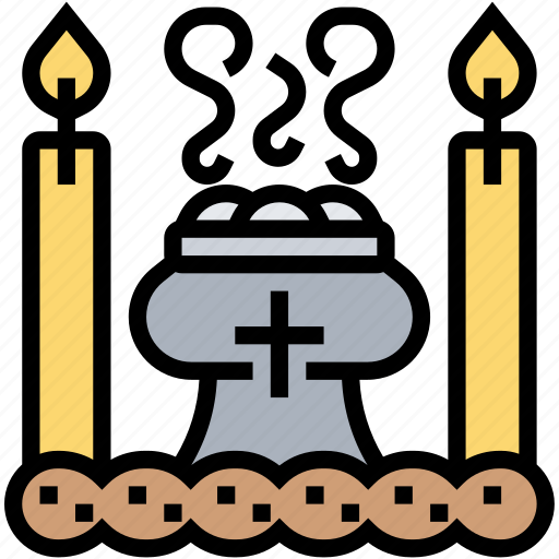 Candles, copal, incense, christianity, maxican icon - Download on Iconfinder