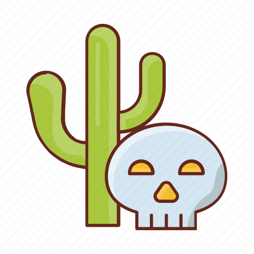 Cactus, death, plant, graveyard, skull icon - Download on Iconfinder