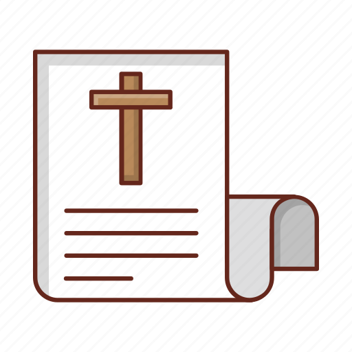 Death, certificate, christian, dead, document icon - Download on Iconfinder