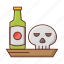 wine, skull, alcohol, death, dead 
