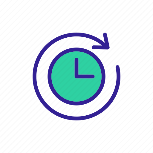 Calendar, clock, deadline, management, outline, over, time icon - Download on Iconfinder