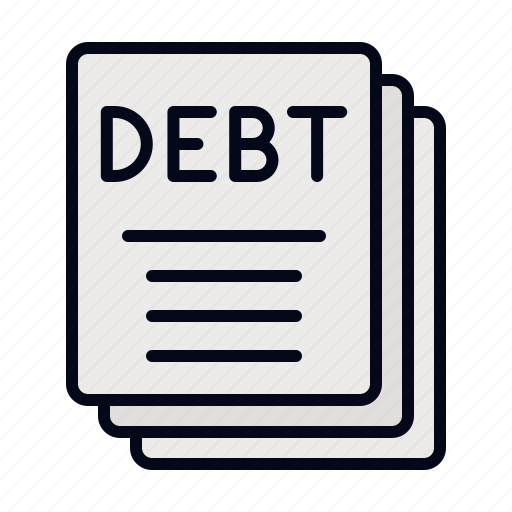 Debt, loan, business and finance, financial, document, loan processing, finance icon - Download on Iconfinder