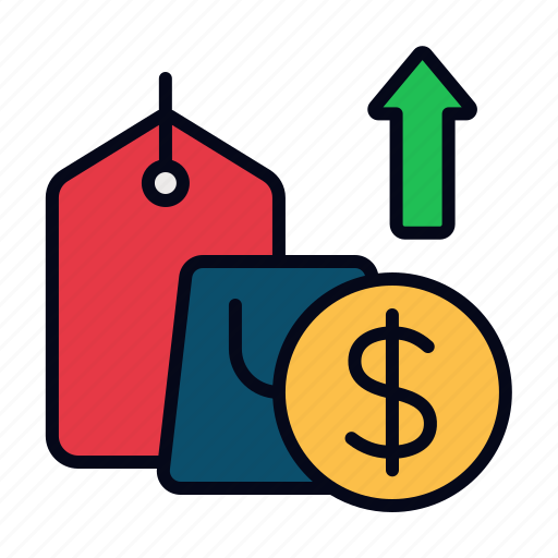 Inflation, expense, price up, increase, money, finance, business and finance icon - Download on Iconfinder