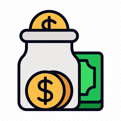 Jar, money, coin, savings, bank, business and finance, cash icon - Download on Iconfinder