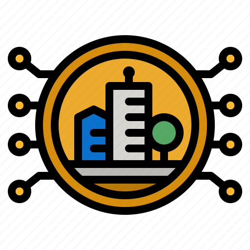 Land, digital, cryptocurrency, business, graph icon - Download on Iconfinder