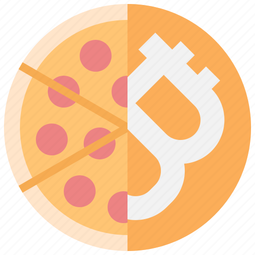 Pizza, bitcoin, day, buy, cryptocurrency, purchase icon - Download on Iconfinder
