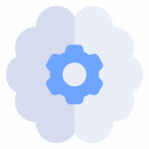 Brain, deep learning, gear, artificial intelligence icon - Download on Iconfinder