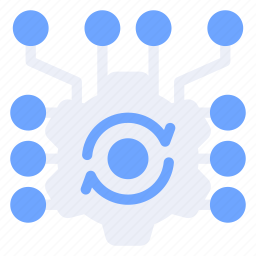 Cogwheel, gear, arrows, process icon - Download on Iconfinder