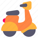 motorcycle, delivery, bike, scooter, motorbike