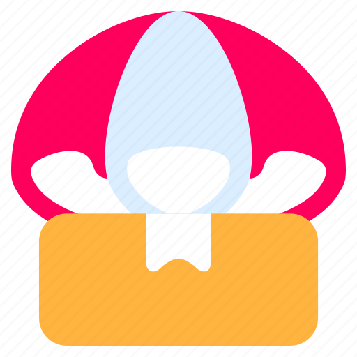 Parachute, box, parachuting, drop, shipping, airdrop icon - Download on Iconfinder