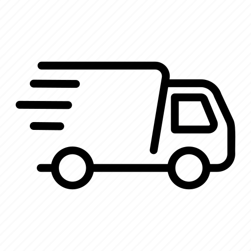 Fast, delivery, truck, shipping, transport, automobile, vehicle icon - Download on Iconfinder