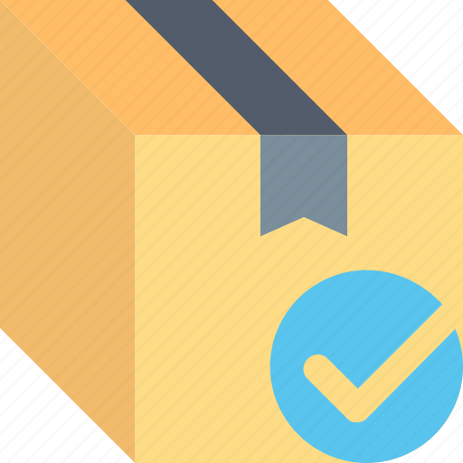 Approved, delivery, box, package, parcel, shipping, tick icon - Download on Iconfinder