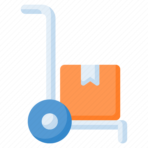 Delivery, hand truck, logistics, trolley icon - Download on Iconfinder