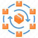 box, delivery, distribution, network, package
