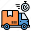delivery, logistic, time tracker, time tracking, truck 