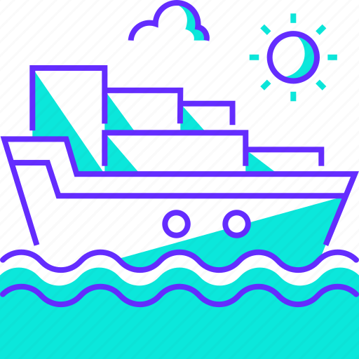 Cargo, logistic, ship, shipping, water icon - Download on Iconfinder