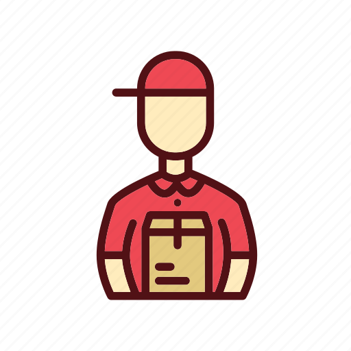 Delivery man, box, man, package, send, user, person icon - Download on Iconfinder