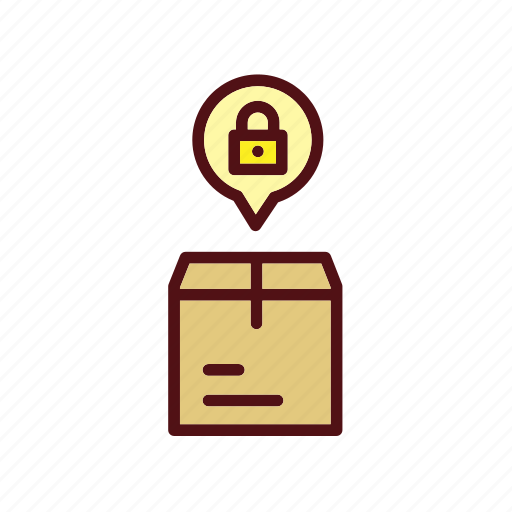 Locked box, box, lock, package, shipping, security, protection icon - Download on Iconfinder