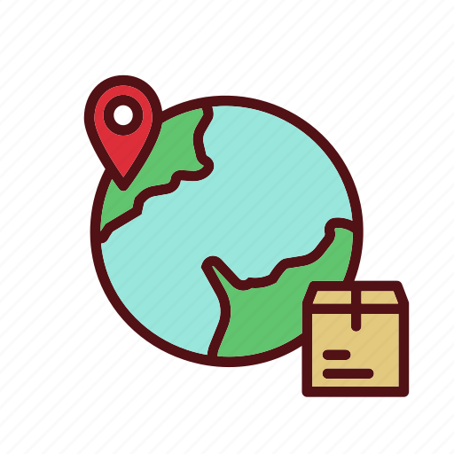 Export delivery, box, export, package, shipping, world, global icon - Download on Iconfinder