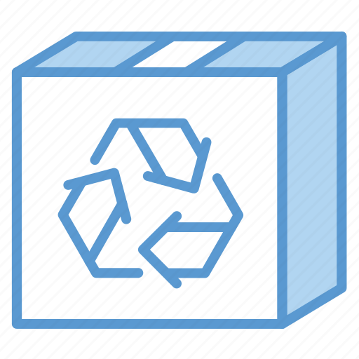 Box, delivery, eco, paper, recycle icon - Download on Iconfinder