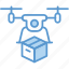 box, delivery, drone, package 