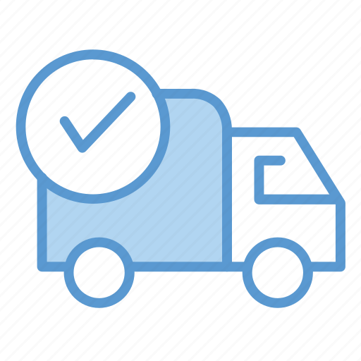 Check, courier, delivery, mark, truck icon - Download on Iconfinder