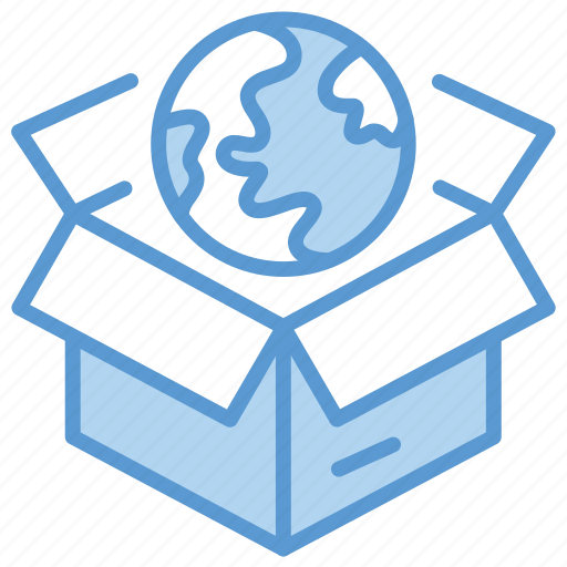 Box, crate, delivery, global, globe icon - Download on Iconfinder